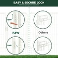 thumbnail image 4 of FXW Rollick Unleashed Dog Playpen for Indoor, Yard, RV Camping, 32 inch 16 Panels for Medium and Large Dogs, White│Patented, 4 of 5