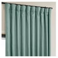 thumbnail image 5 of TiaGOC Faux Linen Room Darkening Curtains - 96 Inches Long Extra Wide Luxury Linen Curtains for Bedroom & Living Room (1 Panel), 100W X 96L, Sea Thistle, 5 of 9