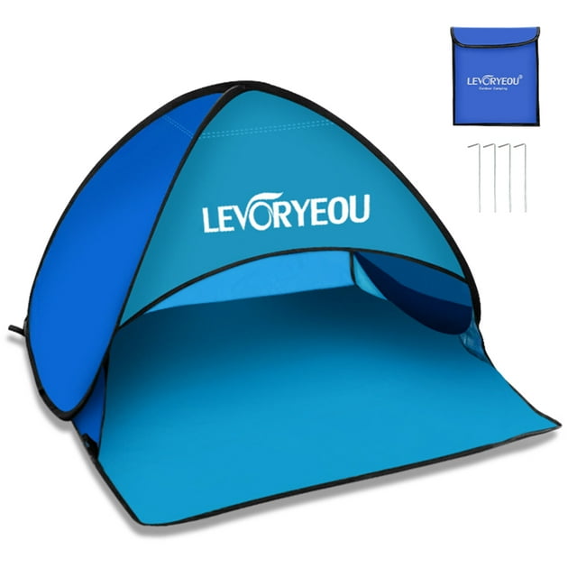 Multicolor Beach Sun Shade Canopy Instant Outdoor Beach Tent Shelter with Carry Bag