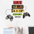 thumbnail image 2 of Adhesivos de pared Eat Game Sleep Repeat Cartoon Controller, 2 of 3