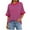 Hot Pink, variant on BXINGOHAI Women's Short Sleeve Tops Trendy Crewneck Striped T Shirts Casual Summer Blouses Black,XL