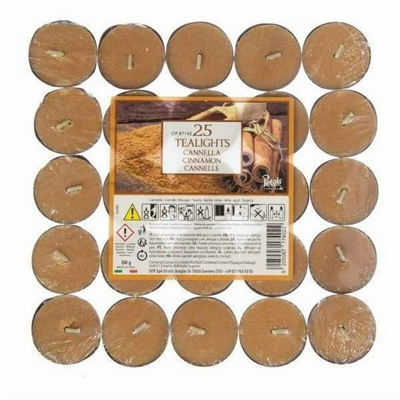 Price's Candles Petali Cinnamon Tea Lights (Pack of 25)