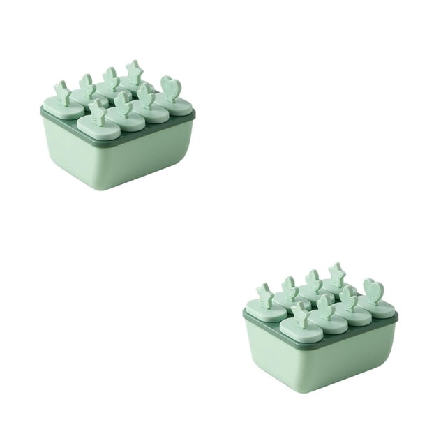 Toystoory Molde de helado de 8 celdas, molde de paletas de helado hecho en casa, molde de helado de plástico PP DIY, fabricante de postres de Type1 NO1