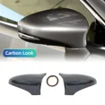 thumbnail image 1 of Car Side Rearview Mirror Cover Caps For Lexus IS ES GS LS CT RC F-Sport IS200 IS250 IS300 IS350 2014-2020 Add on Mirror Covers Carbon Fiber Look, 1 of 6