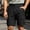 ZA-Black shorts men, variant on Men's Outdoor Cargo Shorts Solid Color Lightweight Summer Hiking Shorts Loose Fit Elastic Drawstring Waisted Short Pants with Pockets Brown XXL