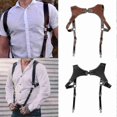 thumbnail image 1 of Style Men's Suspenders Belts New Fashion Gentle Sportsman Suspenders Leather Straps Adult Belts Guanguan, 1 of 5