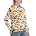 thumbnail image 6 of Salouo Thanksgiving Pattern Hoodie Sweatshirts for Women, Autumn Pullover Hoodie Workout Sweat Women's Long Sleeve Preppy Sweatshirts-Large, 6 of 7