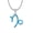 Silver Capricorn, variant on Women's Stainless Steel Dainty Blue Opal Inlaid Zodiac Sign Necklace Lightweigh Charming Astrology Amulet Collar Necklace Silver Scorpio