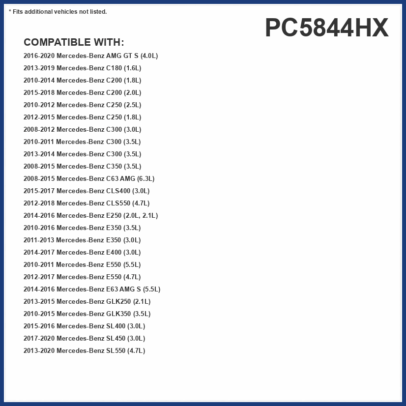 PUREFLOW PC5844HX HEPA Cabin Air Filter | Fits 2010-2016 Mercedes-Benz E350 3.5L, E500 5.5L; 2008-2012 C300 3.0L; 2010-2015 GLK350 3.5L; 2010-2014 C300 3.5L, C200 1.8L