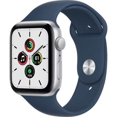 Watch SE 44mm Silver Aluminum Case with Blue Sport Band MKQ43LL/A
