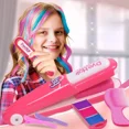 thumbnail image 2 of Juego de varillas para el cabello para niña, juego de tiza lavable para el cabello, juguete temporal brillante, peine de tiza para teñir el cabello, juguete para niños, 2 of 5