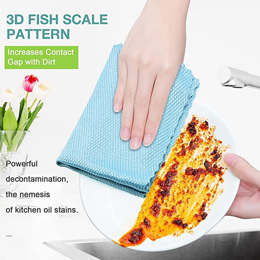 Kepooman 12Pack Microfiber Cleaning Cloths, All-Purpose Softer Highly Absorbent, Lint Free - Streak Free Wash Cloth for House, Kitchen, Car, Window, Gifts, Multicolor