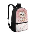thumbnail image 2 of HUIACONG Pink Polka Dot Cat Kids Backpack for Back to School Ergonomic Adjustable Straps Water Resistant Large Capacity for Students 6‑18 Daily Use, 2 of 6