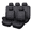 Black, variant on Flying Banner Full Set Deluxe Automotive Leather Universal Car Seat Covers Interior Car SUV Pick up