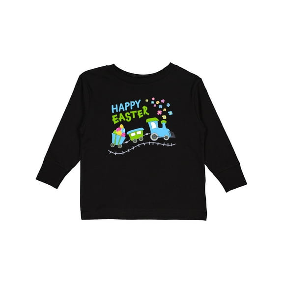 Inktastic Happy Easter Train Boys or Girls Long Sleeve Toddler T-Shirt