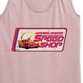 thumbnail image 3 of Disney Cars - Lightning McQueen Speed Shop - Women's Racerback Tank Top, 3 of 5