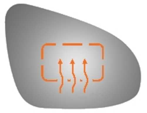 Burco Side View Mirror Replacement Glass - Clear Glass - 5513H
