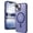 Deep Purple, variant on Magnetic for iPhone 14 Case,Compatible with MagSafe,[2 Screen Protector & 2 Camera Cover][Anti-Fingerprint] Slim Translucent Matte Shockproof Phone Protective Case for iPhone 14 6.1"(Black)