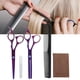 thumbnail image 5 of Juego de tijeras de corte de pelo de peluquería profesional de 6 pulgadas para peluquería, barbería, color morado, 5 of 8
