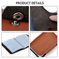thumbnail image 4 of MFFOR Card Holder for Women, Leather RFID Card Organizer with Snap Closure, Brown, 4 of 8