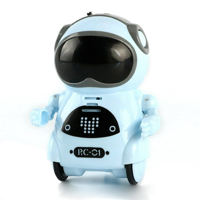 Pocket RC Robot Talking Interactive Dialogue Voice Recognition Record Singing Dancing Telling Story Mini Robot Toys Gift