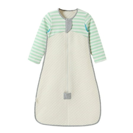 

Double breathable long sleeves for newborn children with winter thickening