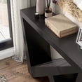 thumbnail image 3 of Furniture of America Wyll Rectangle Wood Black Console Table, 3 of 14