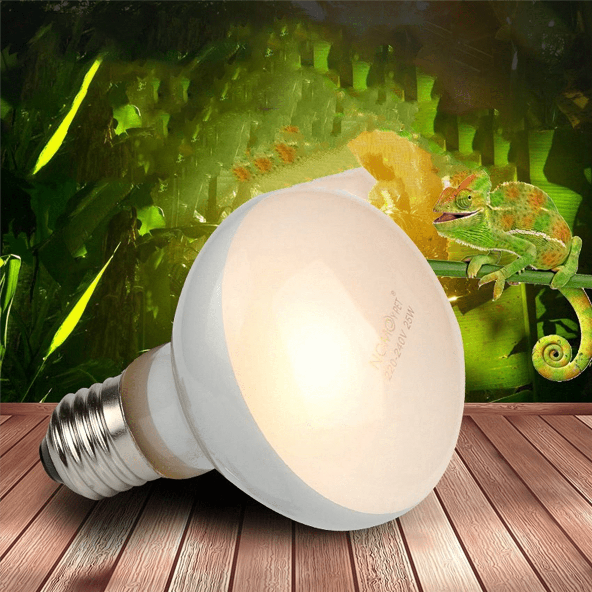 8 Pack Reptile Uvb Uva Heat Lamp Bulb for Truly Sun-Like Bright Heat for ,Amphibian and Birds (100 W)
