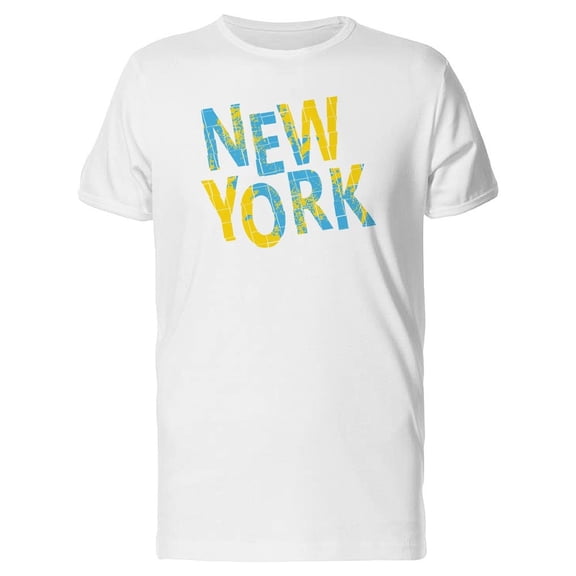 New York City Grunge Blue Quote Tee Men's -Image by Shutterstock