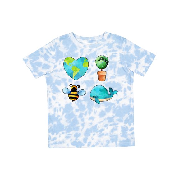 Inktastic Earth Day Plant a Tree Save the Bees Save the Seas Love Your Mother Boys or Girls Toddler T-Shirt