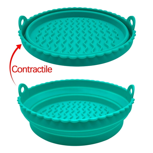 EGNMCR ma t Tapis de Cuisson Réutilisables Tapis de Cuisson pour Friteuse Plateau de Friteuse Pliable Tapis de Cuisson