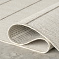 thumbnail image 5 of nuLOOM Alaina Indoor/Outdoor Striped Area Rug, 6' x 9', Alaina Beige, 5 of 9