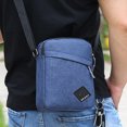 thumbnail image 1 of Hombres Retro Oxford Spinning Bandolera Deportes al aire libre Bolso pequeño (Azul), 1 of 6