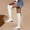 White, variant on Babysbule Boots for Women Winter Fall/Winter Candy Low Heel Patent Leather Side Zip Tall Over-the-Knee Boots