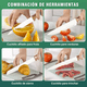 thumbnail image 2 of Juego De Utensilios Silicon Cocina Juego De Cuchillo 21 Set Xtellar Blanco, 2 of 2