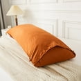 thumbnail image 5 of Move Over Burnt Orange Tassel Body Pillow Cover 20x54 inches Boho Chic Hand-Made Tassel Pattern Body Pillow Case 100% Washed Microfiber, 5 of 7