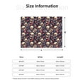 thumbnail image 5 of Yiaed Skull record rock Print Blanket Throw Blanket Soft Cozy Flannel Blanket for Home Bed Sofa Couch Chair-40"x30", 5 of 6