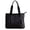Smoky black, variant on HuaAngel Women Solid Canvas Pleated Simple Vintage Daily Tote Bag F1151