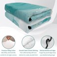 thumbnail image 4 of Twin XL Quilt Set 68''x98'', Turquoise Ombre Marble Lightweight Bedspread Coverlet with 2 Pillow Shams, Yellow Modern Geometric Abstract Art Breathable All Season Quilt Bedding for Dorm/Guest Room, 4 of 9