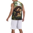 thumbnail image 2 of Honeii Jungle Hat Bear print basktball shirt for men and women, Unisex basketball jersey for Theme party-XX-Large, 2 of 6