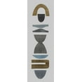 thumbnail image 2 of Delamater, Rob 11x24 Black Ornate Wood Framed with Double Matting Museum Art Print Titled - Neutral Totems VI, 2 of 4