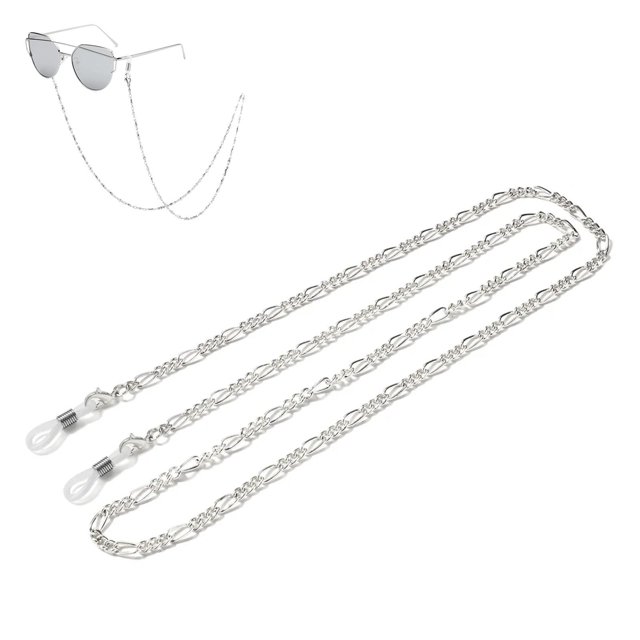 Simple Gold and Silver Sunglasses Sunglasses Chain Reading Glasses Anti Slip Rope Holder Neck Ropemetala Metal Glasses Chain