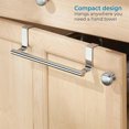 thumbnail image 4 of Over The Door Towel Rack,Tutuviw 3 Pcs Kitchen Towel Holder,9in Stainless Steel Dish Towel Holder,Bath Towel Bar Multi-Functional Towel Rods,Bathroom Cupboard Towel Rack for Hand or Tea Towels, 4 of 7