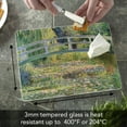 thumbnail image 3 of CounterArt Footbridge 3mm Tempered Glass Cutting Board 10" by 8", 3 of 7