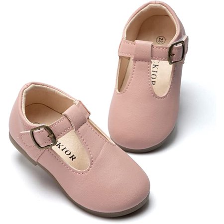 

QWZNDZGR Toddler Little Girl Mary Jane Dress Shoes Ballet Flats for Girl Party School Shoes Bowknot Princess Shoes