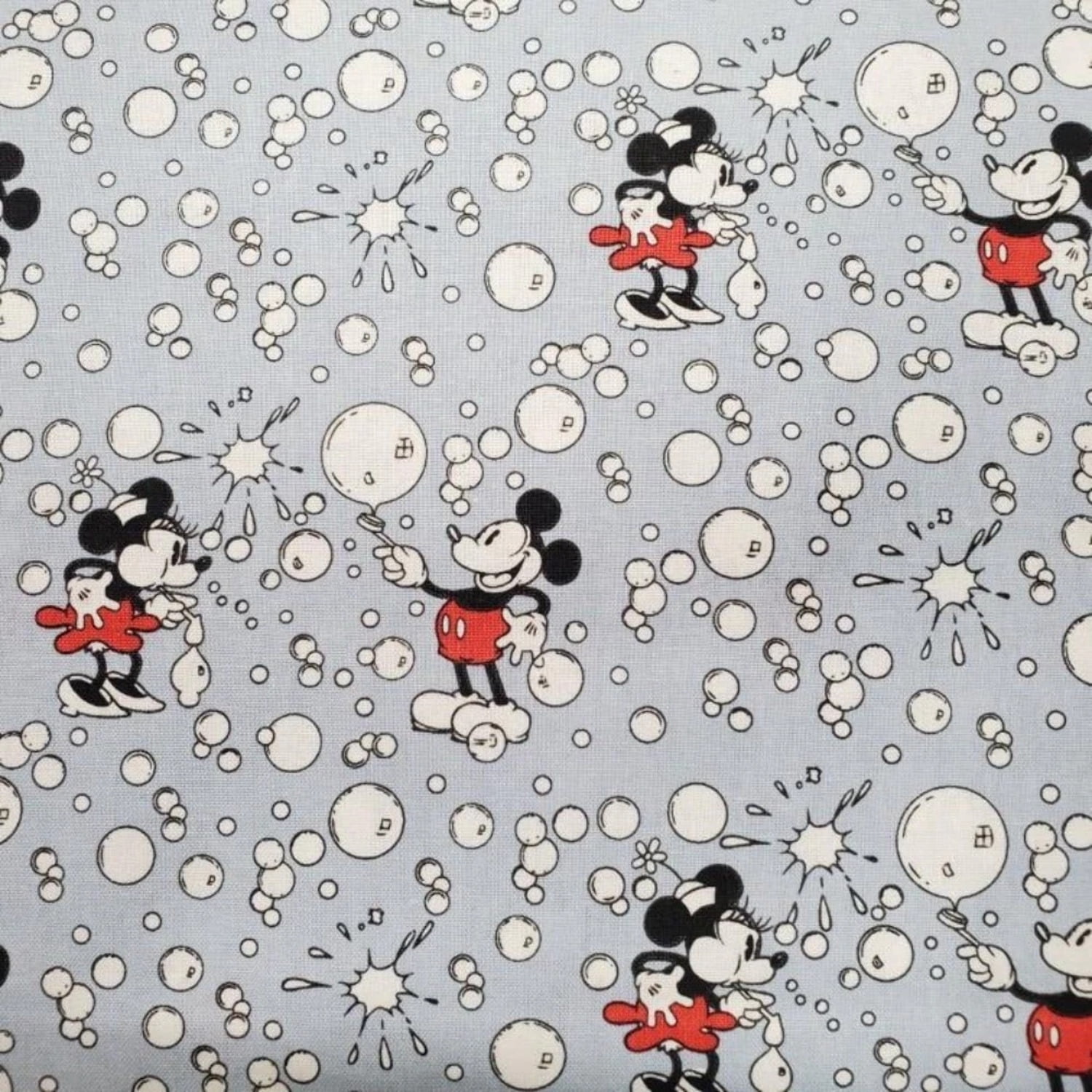 10 YARDS Multi Colors Pink Blue Yellow Mickey Mouse Polka Dot Cotton Fabric Kids 