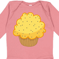 thumbnail image 4 of Inktastic Lemon Poppyseed Muffin Boys or Girls Long Sleeve Baby Bodysuit, 4 of 5