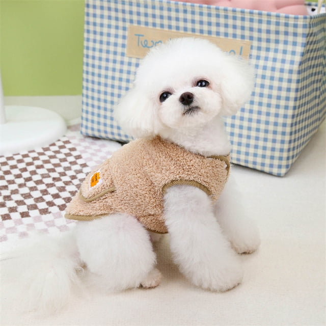 Dog Sweaters Are Suitable For Small Dogs And Puppies. Winter Sweaters Come With A Drawstring Soft And Warm Wool Vest Jacket Pet Clothing For Cold Weather Suitable For