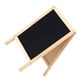 thumbnail image 5 of GOOHOCHY Mini pizarra de madera resistente con soporte para enseñanza y publicidad en tiendas. Pizarra pequeña de doble cara borrable para fiestas y eventos en la cocina., 5 of 8