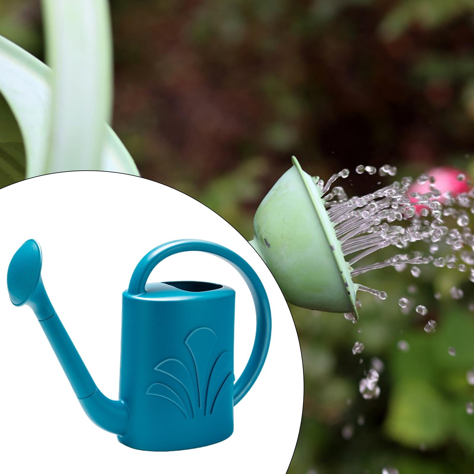 SunniMix 4L Garden Watering Can Backyard with Sprinkler Head Watering Pot Blue